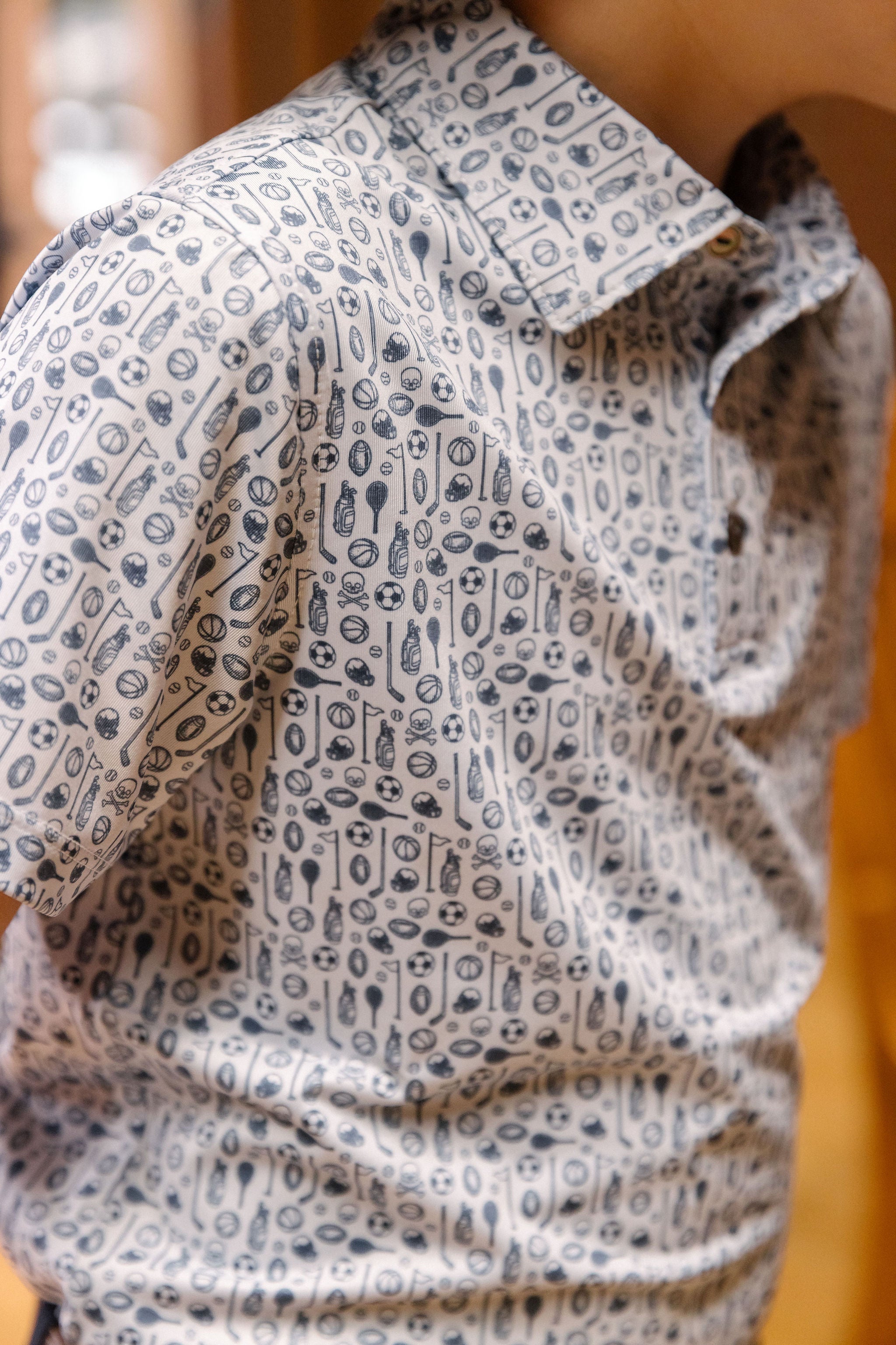 Short-sleeve shirt with a pattern